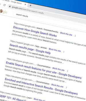 Chrome browser extension lets you remove specific sites from search results