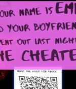 Clickbaity or genius? 'BF cheated on you' QR codes pop up across UK