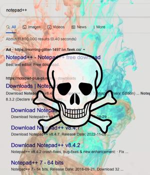 Google ads for KeePass, Notepad++ lead to malware