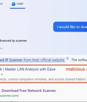 Microsoft's AI-Powered Bing Chat Ads May Lead Users to Malware-Distributing Sites