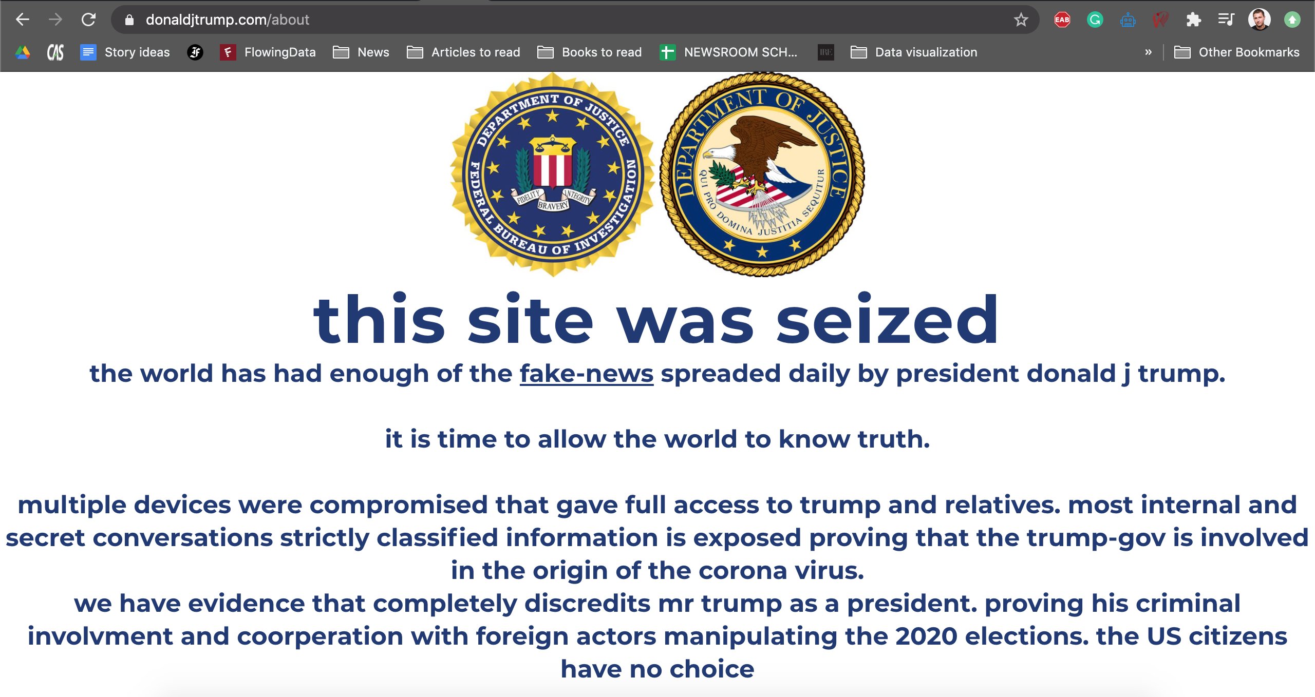 Trump Campaign Website Defaced by Cryptocurrency Scam