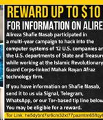 U.S. Charges Iranian Hacker, Offers $10 Million Reward for Capture
